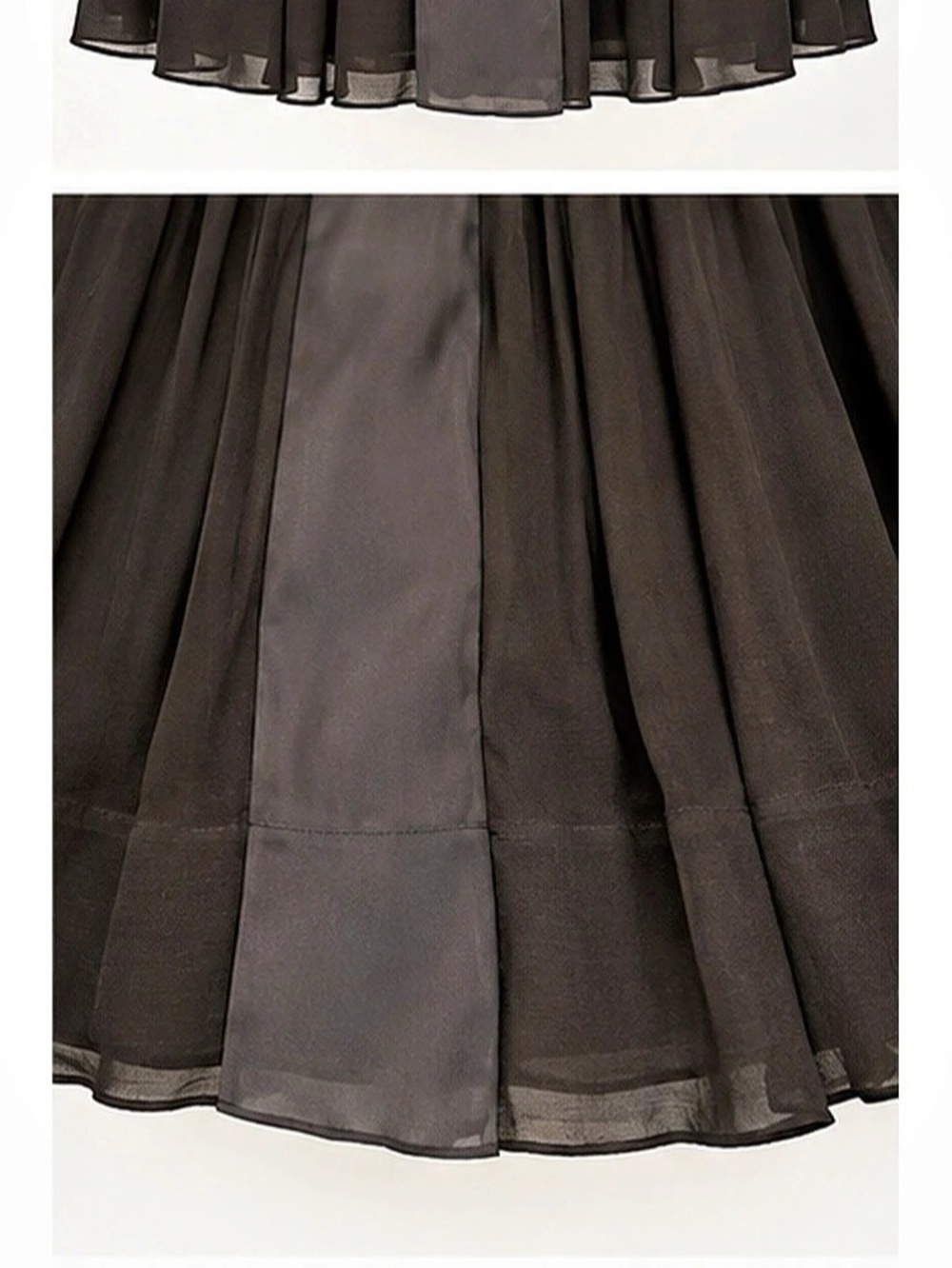 NWT 3.1 Phillip Lim Flou black layered full maxi skirt with peplum, 4/2 - Picture 4 of 7